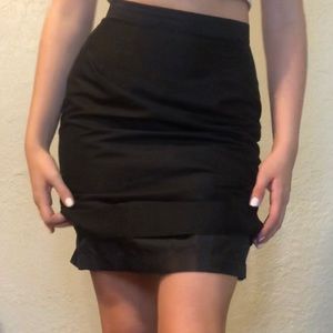 black pencil skirt